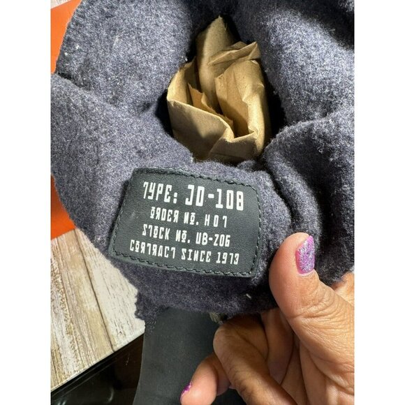 Timberland Navy Suede Wool Boots Round Toe Rubber Sole Toggle Closure Size 11M - Picture 10 of 15